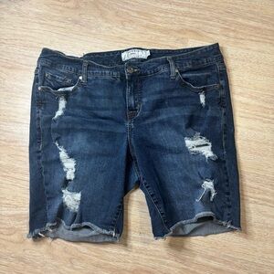 Torrid Distressed Denim Shorts